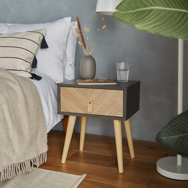 VonHaus Manufactured Wood Bedside Table & Reviews Wayfair.co.uk